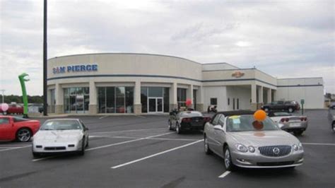 Sam pierce chevrolet - Access your saved cars on any device.; Receive Price Alert emails when price changes, new offers become available or a vehicle is sold.; Securely store your current vehicle information and access tools to save time at the the dealership. 